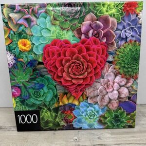 Succulent Love Puzzle‎ 1000 pieces Flowers Brand New Sealed